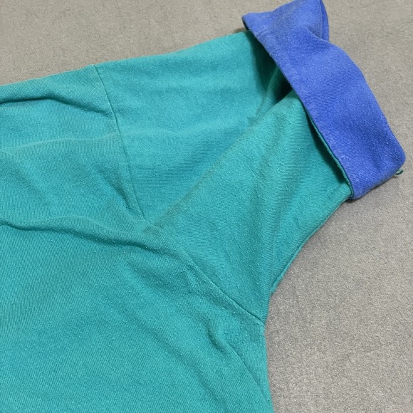 Vtg Fruit Of The Loom T Shirt XXL Mens Made In USA Ringer Double Layer WORN 90s - Picture 7 of 16